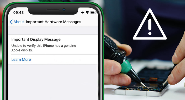HOW TO: Remove iPhone non-genuine screen warning by aftermarket screens