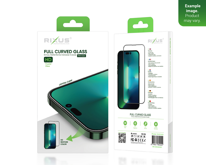 Rixus For Samsung Galaxy Note 10 Plus Tempered Glass Curved Edge