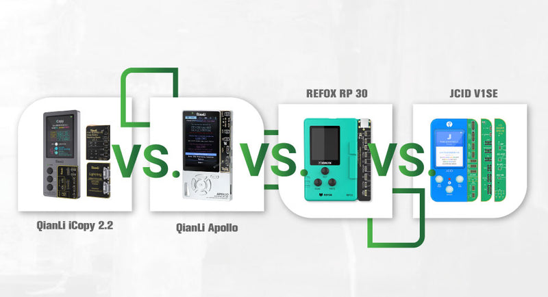 PROGRAMMERS COMPARISON: iCopy, Apollo, JCID and REFOX.