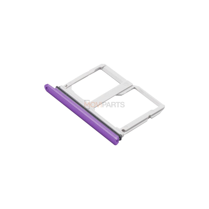 Lg Q8 (2018) Sim And Sd Card Holder Purple Spare Parts