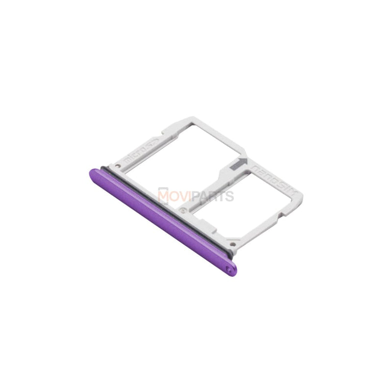 Lg Q8 (2018) Sim And Sd Card Holder Purple Spare Parts