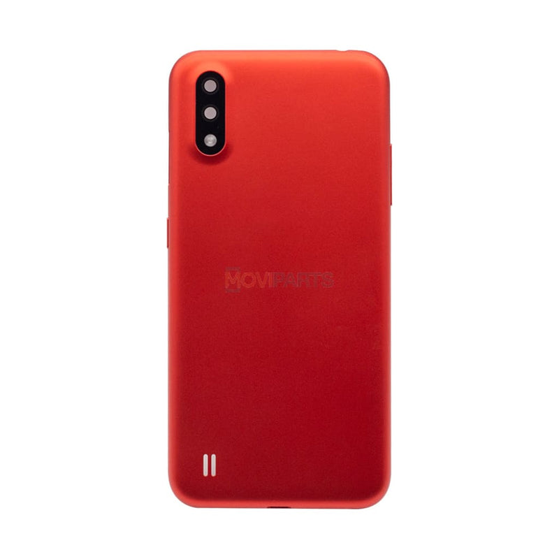 Samsung Galaxy A01 A015F Back Cover Red (+ Lens) Spare Parts