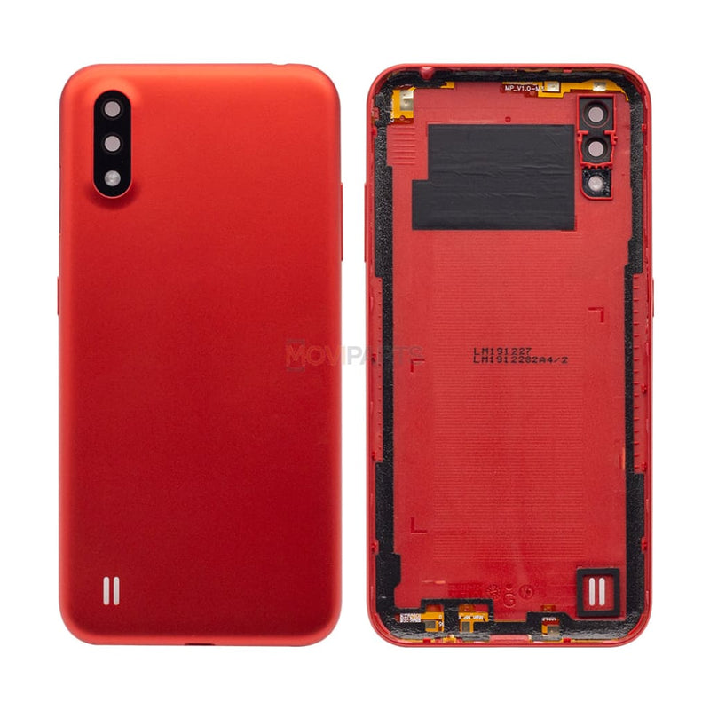 Samsung Galaxy A01 A015F Back Cover Red (+ Lens) Spare Parts