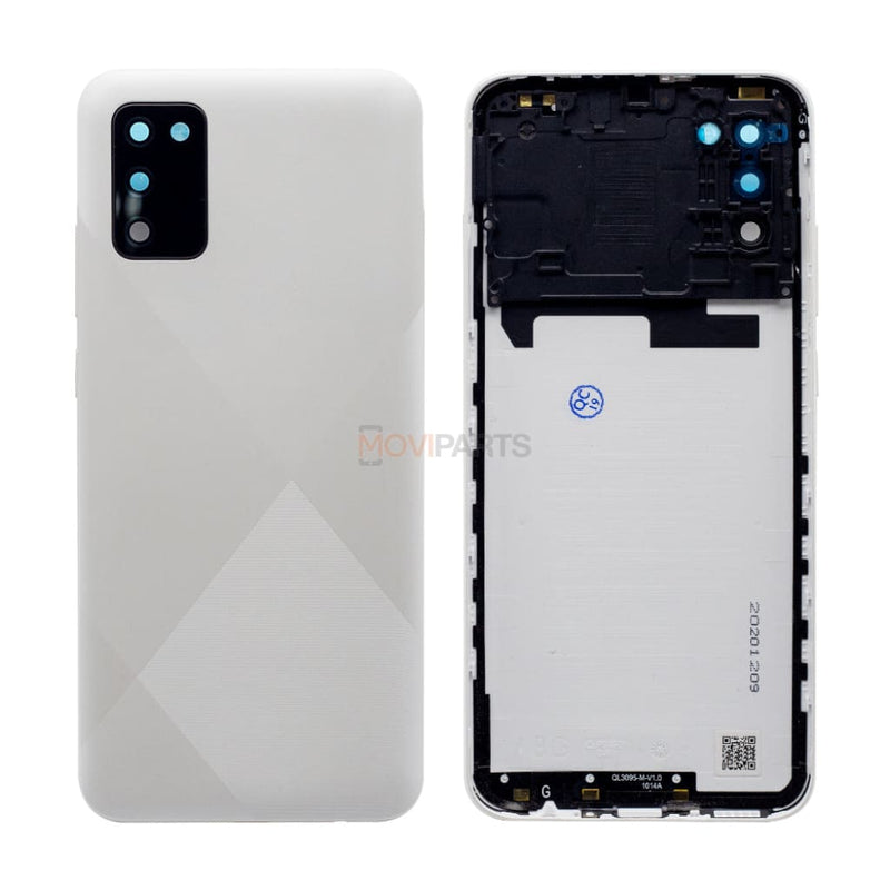 Samsung Galaxy A02S A025F Back Cover White (+ Lens) Spare Parts