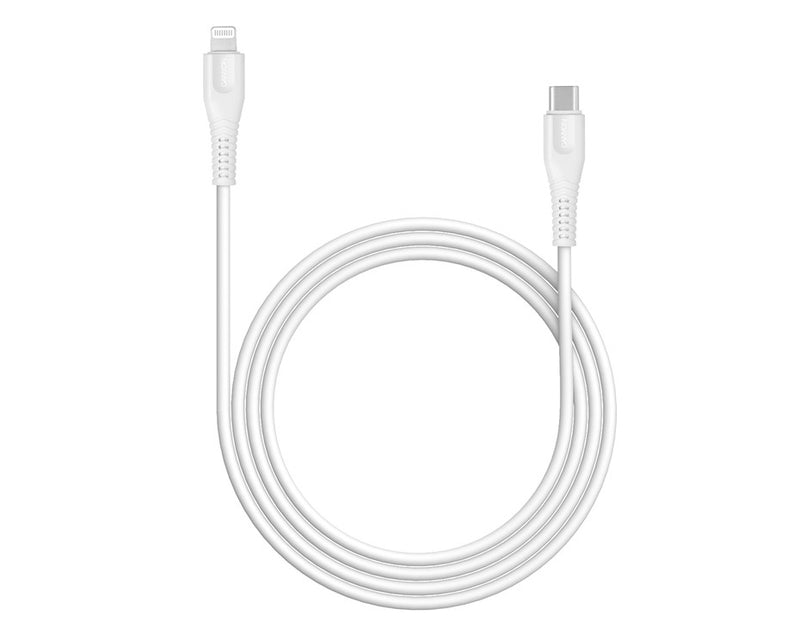 Canyon MFI-4 Lightning To USB-C Cable 18W 1.2Mtr White