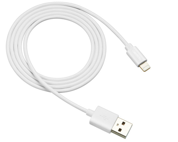 Canyon MFI-1 Lightning To USB Cable 12W 1Mtr White
