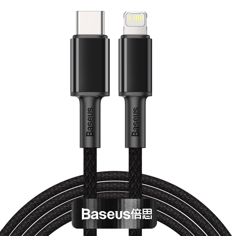 Baseus High Density Braided Fast Charging Data Cable Type-C to iP PD 20W 2m Black (CATLGD-A01)