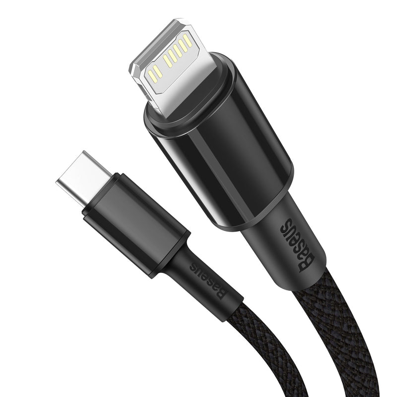 Baseus High Density Braided Fast Charging Data Cable Type-C to iP PD 20W 2m Black (CATLGD-A01)