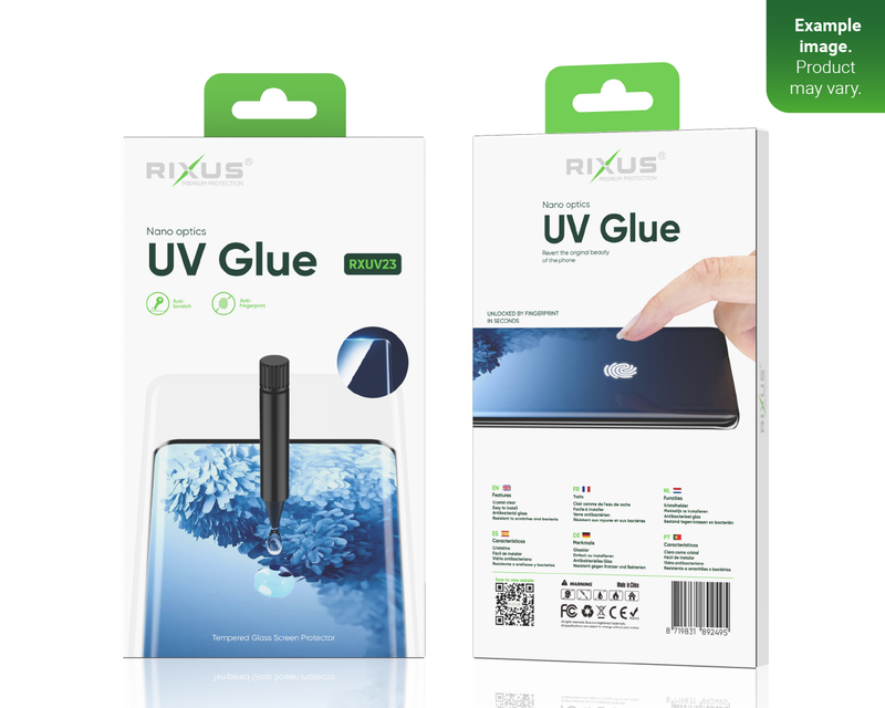Rixus For Samsung Galaxy S23 Plus UV Glue Liquid Glass