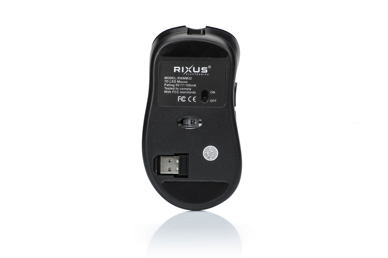 Rixus RXWM32 Wireless Gaming Mouse G-Pad Black