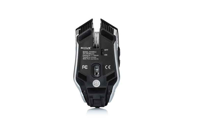 Rixus RXWM33 Wireless Gaming Mouse G-Pad2 Grey