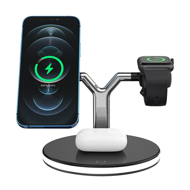 Rixus RXWC40 3-1 Wireless Charging Dock For iPhone 12 Family