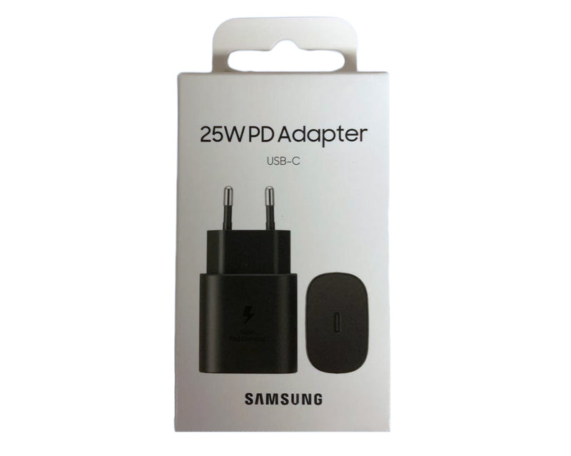 Samsung Fast Charger USB-C 25W Black Original Retail Box