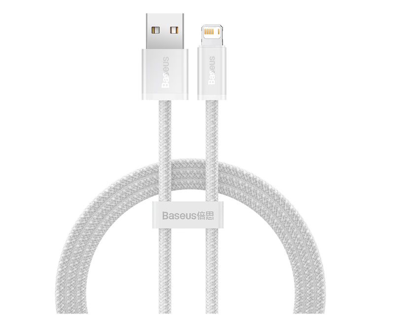 Baseus Dynamic Series Fast Charging Data Cable USB To Lightning 2.4A 2m White (CALD000502)