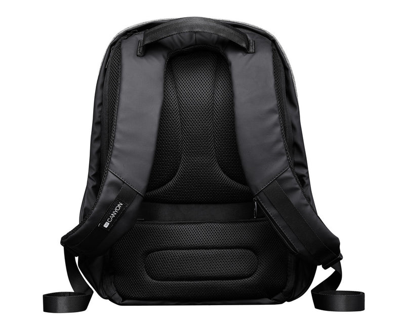 Canyon Backpack BP-G9 Anti-Theft 15.6" 20L Black Grey