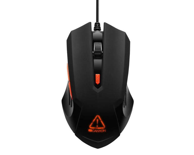 Canyon Gaming Mouse GM-1 Star Raider LED 6 Buttons Black Orange