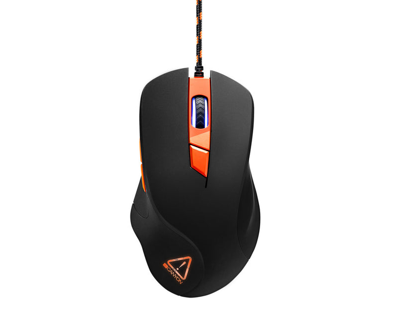 Canyon Gaming Mouse GM-3 Eclector RGB 6 Buttons Black Orange