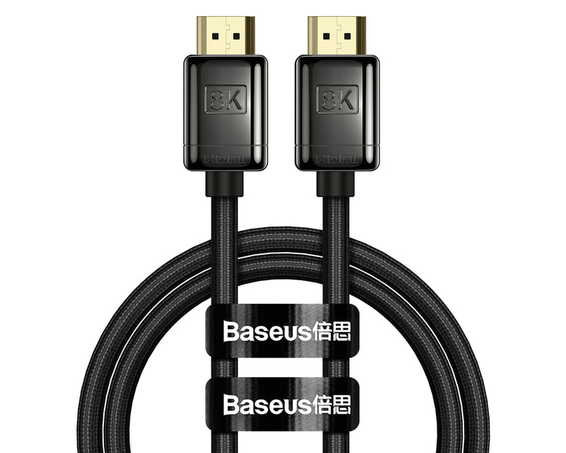 Baseus High Definition Series 8K HDMI Cable (Zinc Alloy) 1m Black (WKGQ000001)