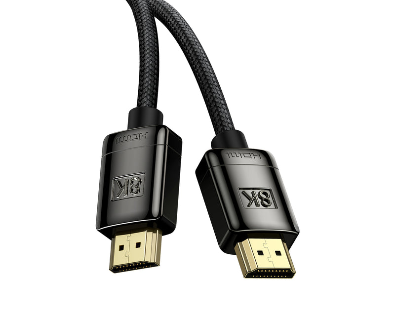 Baseus High Definition Series 8K HDMI Cable (Zinc Alloy) 1m Black (WKGQ000001)