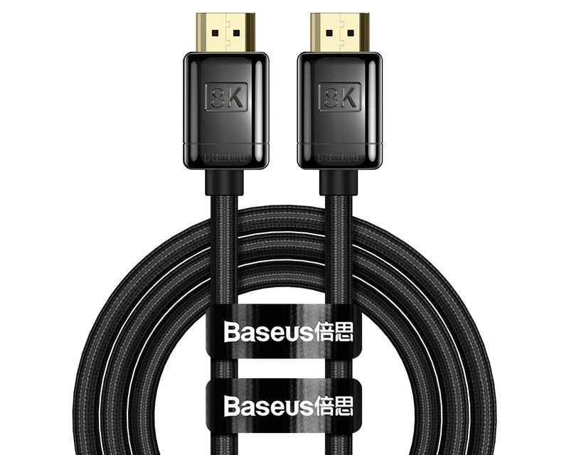 Baseus High Definition Series 8K HDMI Cable (Zinc alloy) 2m Black (WKGQ000101)