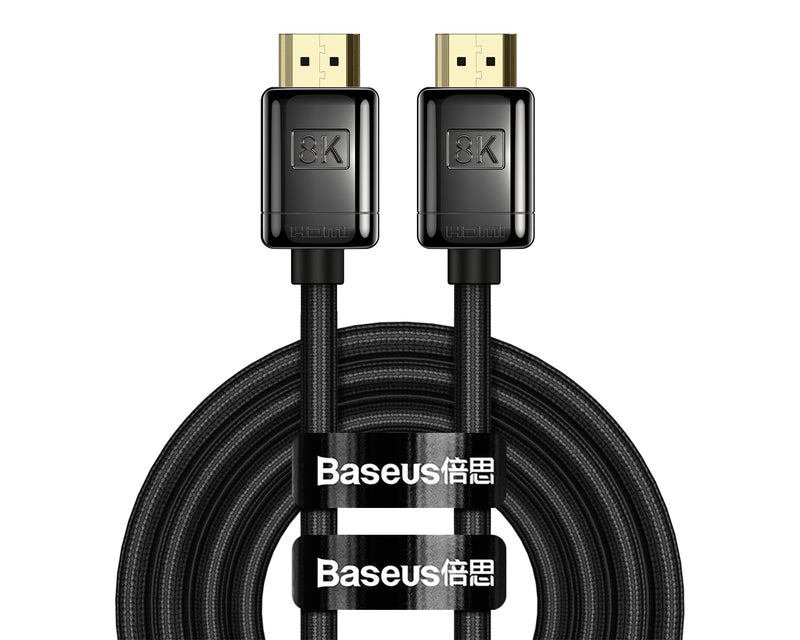 Baseus High Definition Series 8K HDMI Cable (Zinc alloy) 3m Black (WKGQ000201)