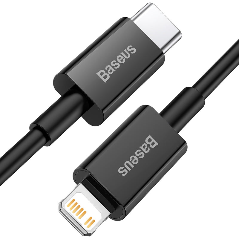 Baseus Fast Charging Data Cable USB-C To Lightning PD 20W 1m Black (CATLYS-A01)