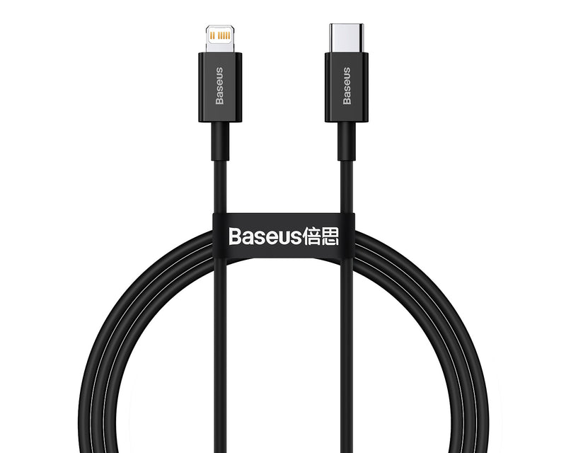 Baseus Fast Charging Data Cable USB-C To Lightning PD 20W 2m Black (CATLYS-C01)