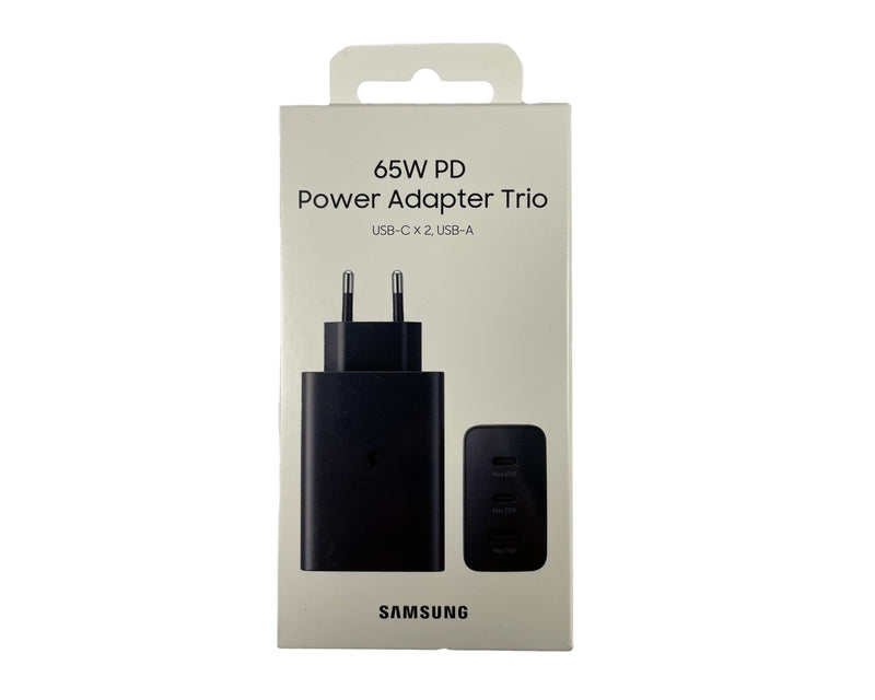 Samsung Trio Power Adaptor 65W 2x USB-C, 1x USB-A Black