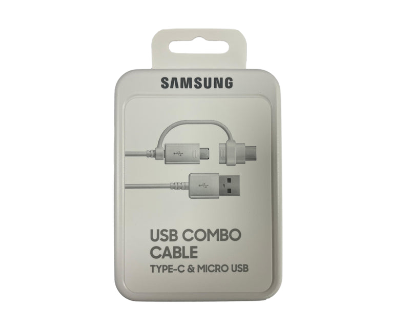 Samsung USB Combo Cable USB-C And Micro-USB White