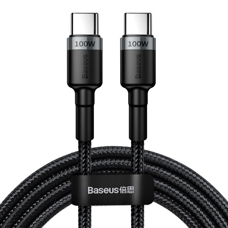 Baseus Cafule PD2.0 100W Flash Charging USB-C Cable (20V 5A) 2m Grey Black (CATKLF-ALG10)