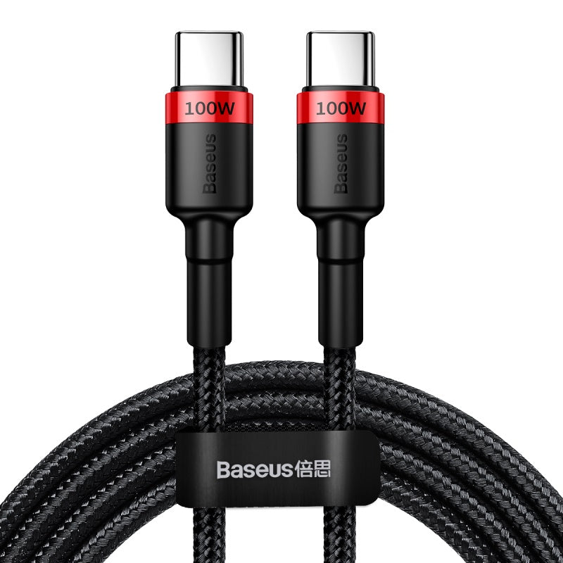 Baseus Cafule PD2.0 100W Flash Charging USB-C Cable (20V 5A) 2m Red Black (CATKLF-AL91)