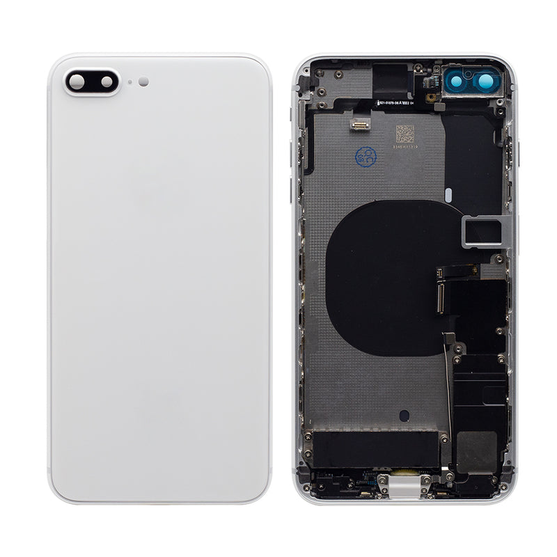 For iPhone 8 Plus Complete Housing Incl All Small Parts Without Battery and Back Camera (White)