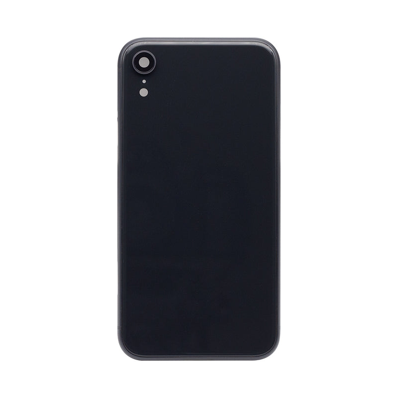 For iPhone XR Complete Housing Incl All Small Parts Without Battery and Back Camera (Black)