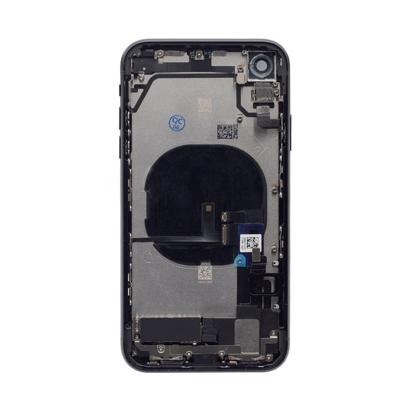 For iPhone XR Complete Housing Incl All Small Parts Without Battery and Back Camera (Black)