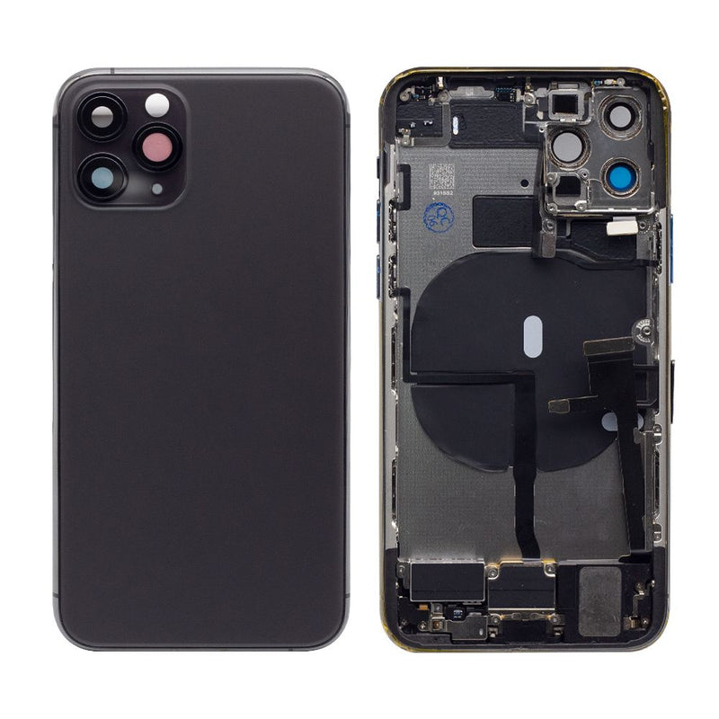 For iPhone 11 Pro Complete Housing Incl All Small Parts Without Battery and Back Camera (Black)