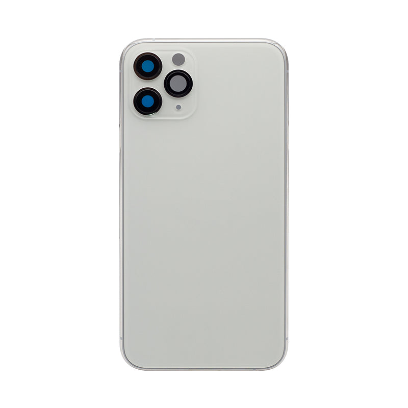 For iPhone 11 Pro Complete Housing Incl All Small Parts Without Battery and Back Camera (White)