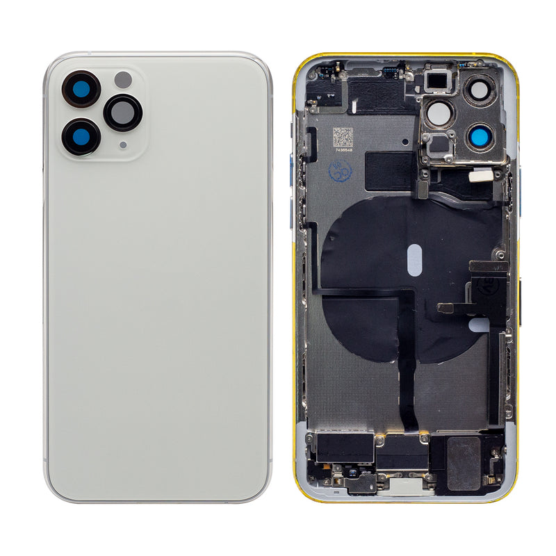 For iPhone 11 Pro Complete Housing Incl All Small Parts Without Battery and Back Camera (White)