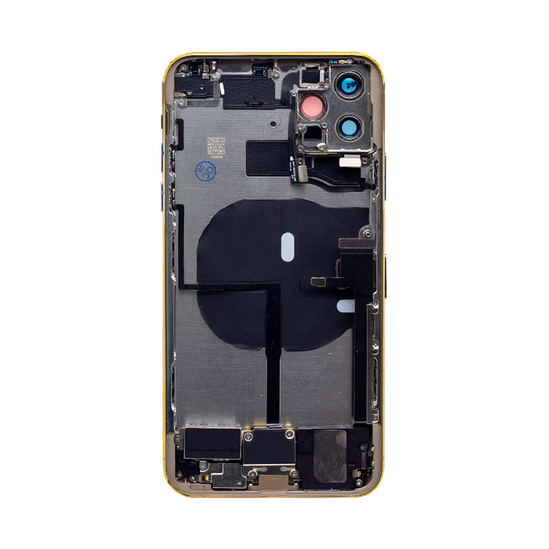 For iPhone 11 Pro Max Complete Housing Incl All Small Parts Without Battery and Back Camera (Gold)