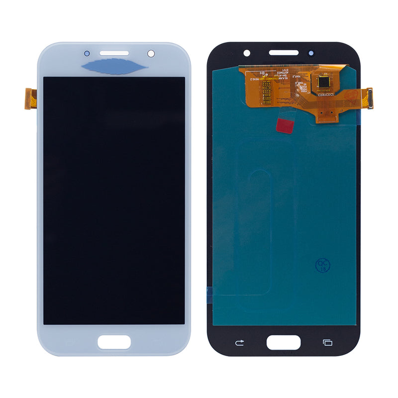 For Samsung Galaxy A7 A720F (2017) Display and Digitizer Blue Mist (OLED)