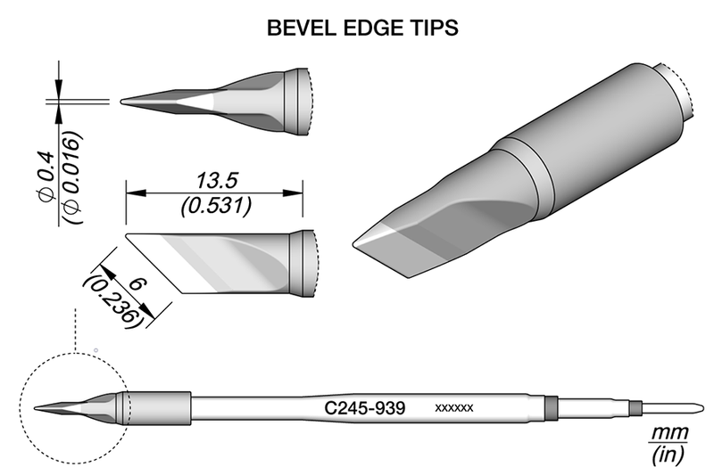 JBC Cartridge Knife 6. 0 x 0. 4 (C245939)