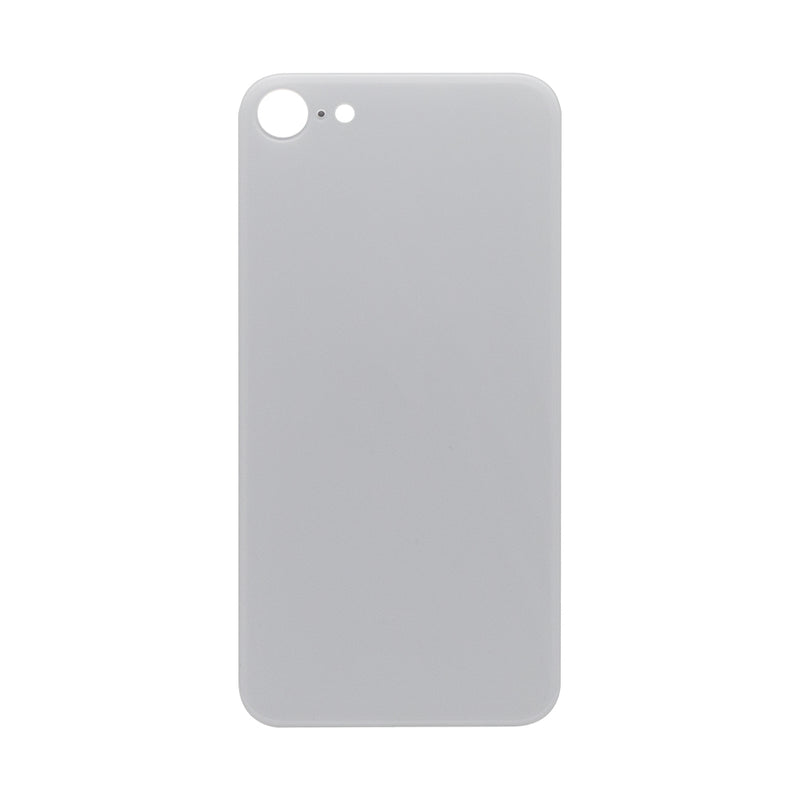 For iPhone SE (2020, 2022) Back Glass White With Big Hole