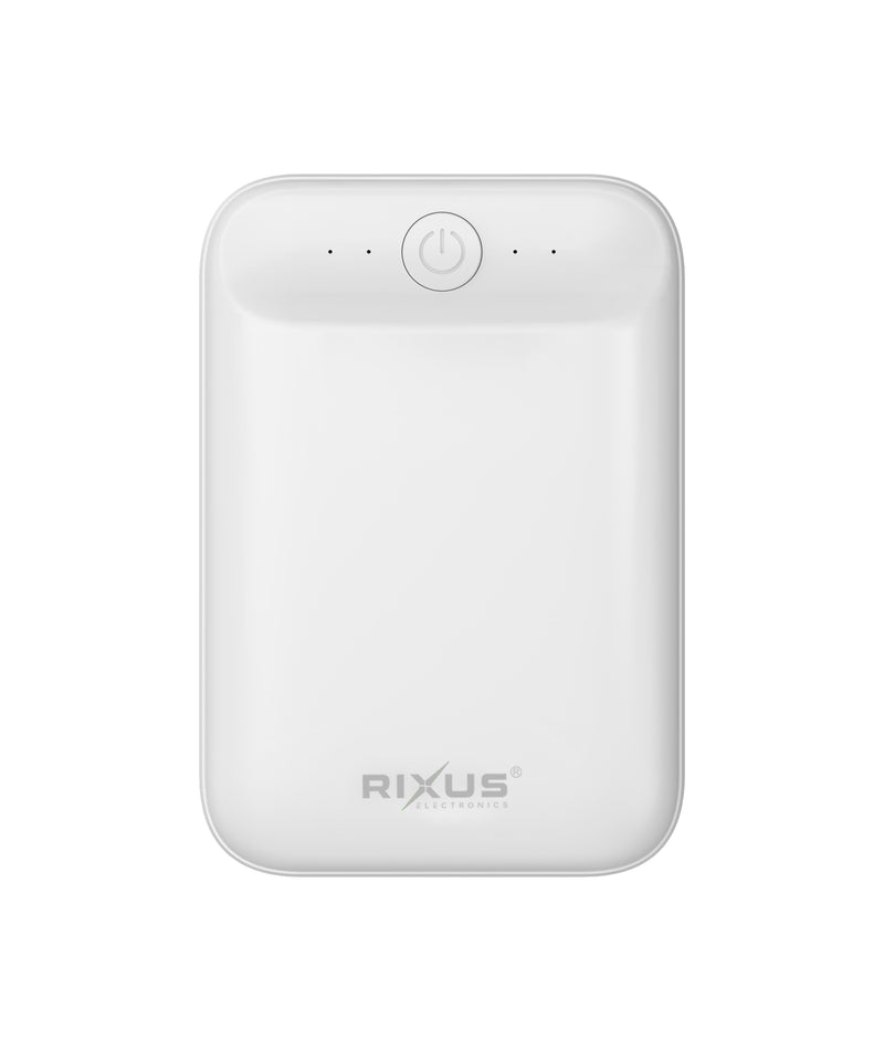 Rixus RXPB33B Ultra-Compact Power Bank 10000 mAh White