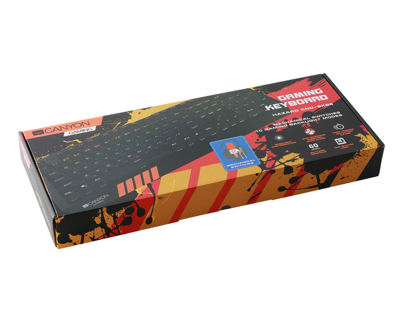 Canyon Gaming Keyboard GK-6 Hazard RGB Black