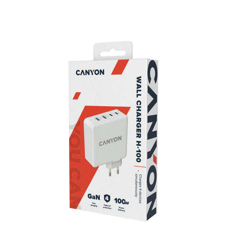 Canyon Power Adaptor H-65 GaN PD 65W QC 3.0 White