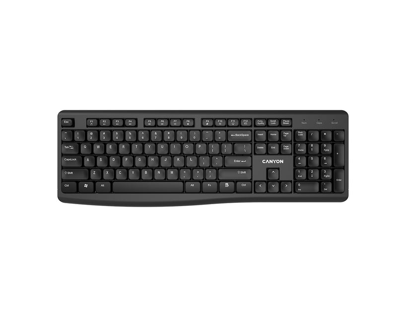 Canyon Keyboard KBW-50 Wireless Standard US Black