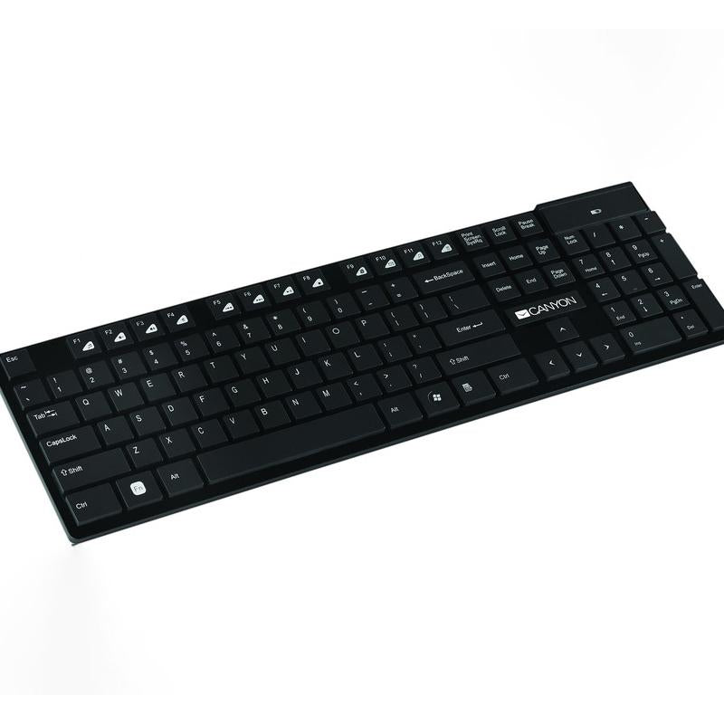 Canyon Keyboard HKB-W2 Wireless Multimedia US Black