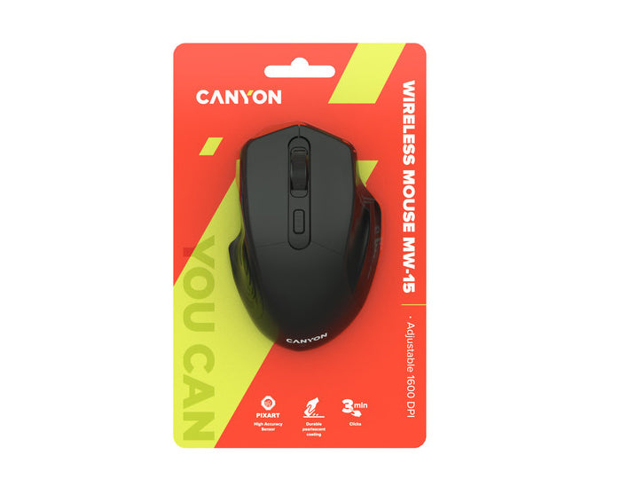 Canyon Wireless Mouse MW-15 Black