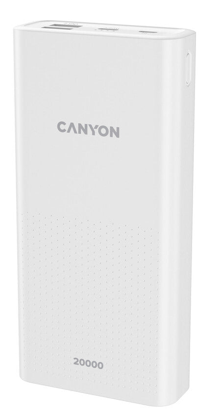 Canyon Powerbank PB-2001 SUB, USB-C 20.000 mAh White