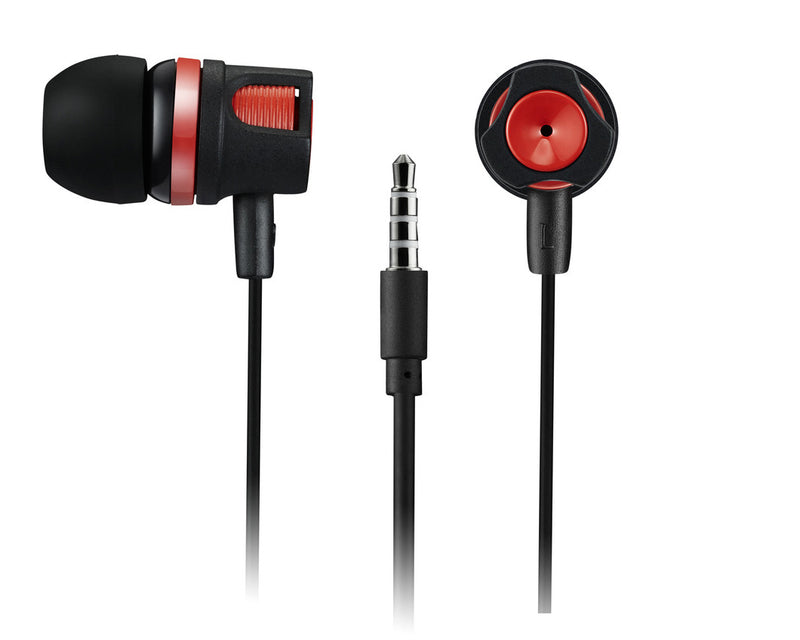 Canyon In-Ear Headset EP-3 Mic 1.2M Red