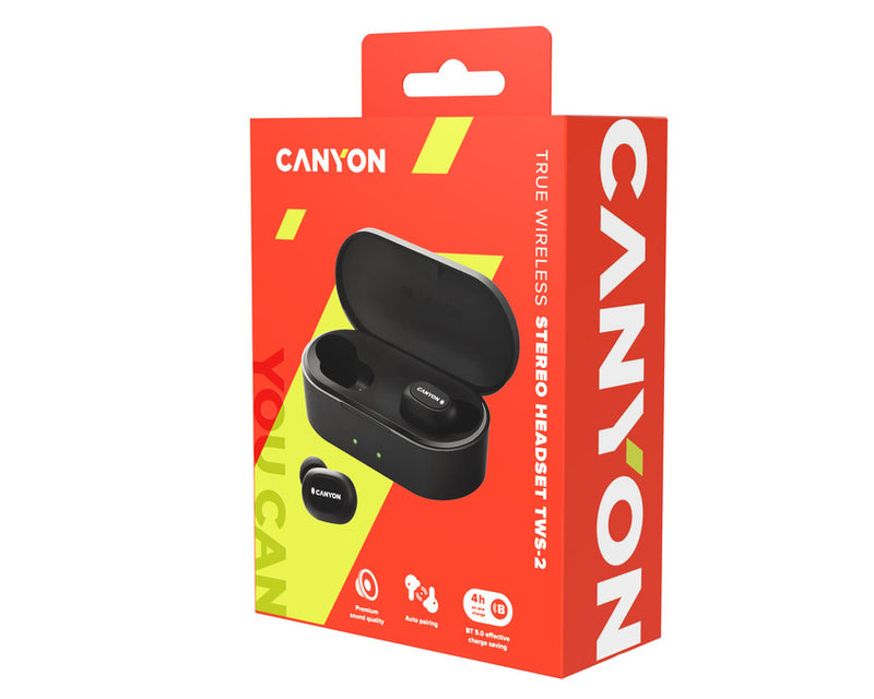 Canyon Wireless Headset TWS-2 In-Ear Black